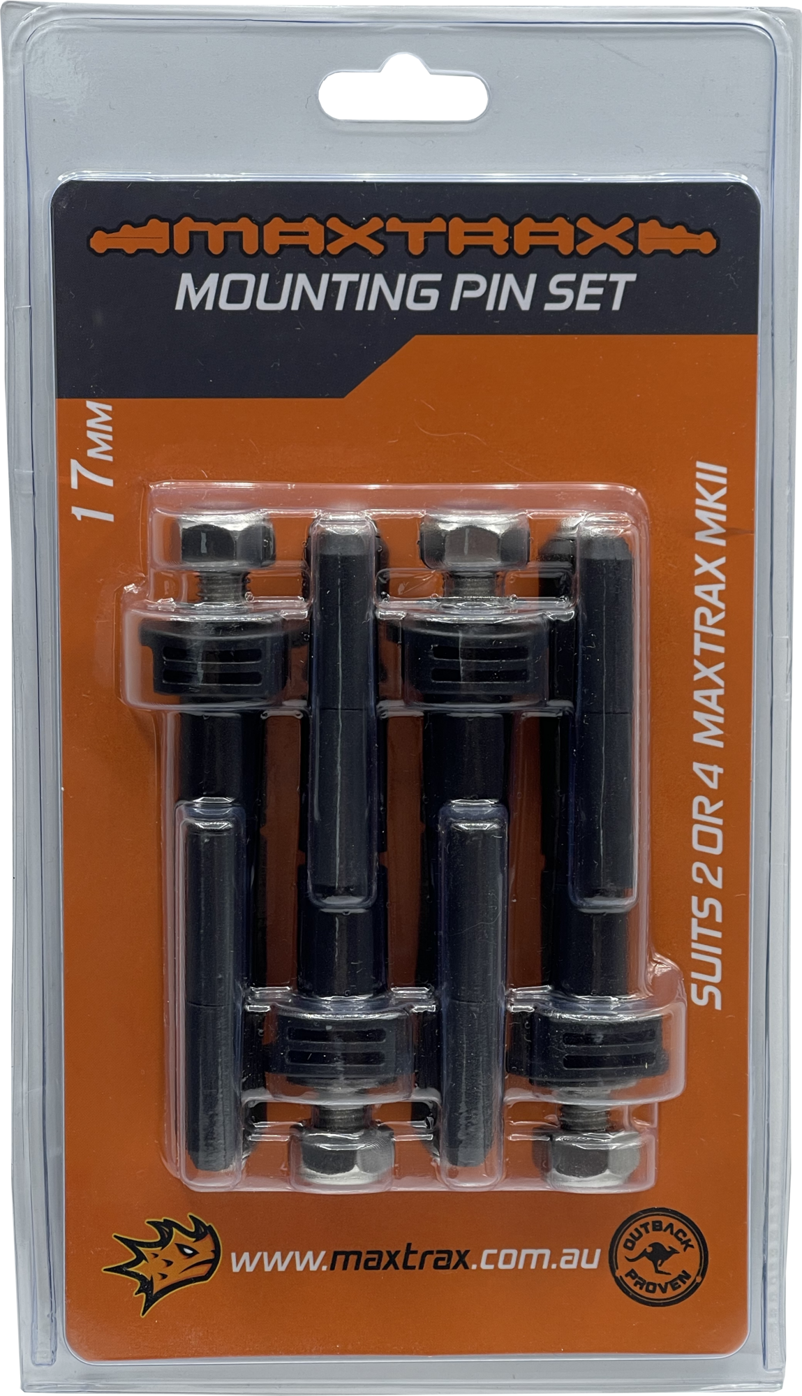 MAXTRAX Mounting Pin Set - MKII (17mm)