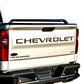 Putco 55550BPGM Chevrolet Tailgate Lettering Emblem Kits - Black Platinum - Cut Lettering (Silverado 1500 2020-2023)