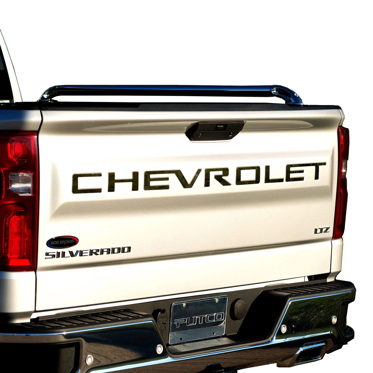 Putco 55550BPGM Chevrolet Tailgate Lettering Emblem Kits - Black Platinum - Cut Lettering (Silverado 1500 2020-2023)