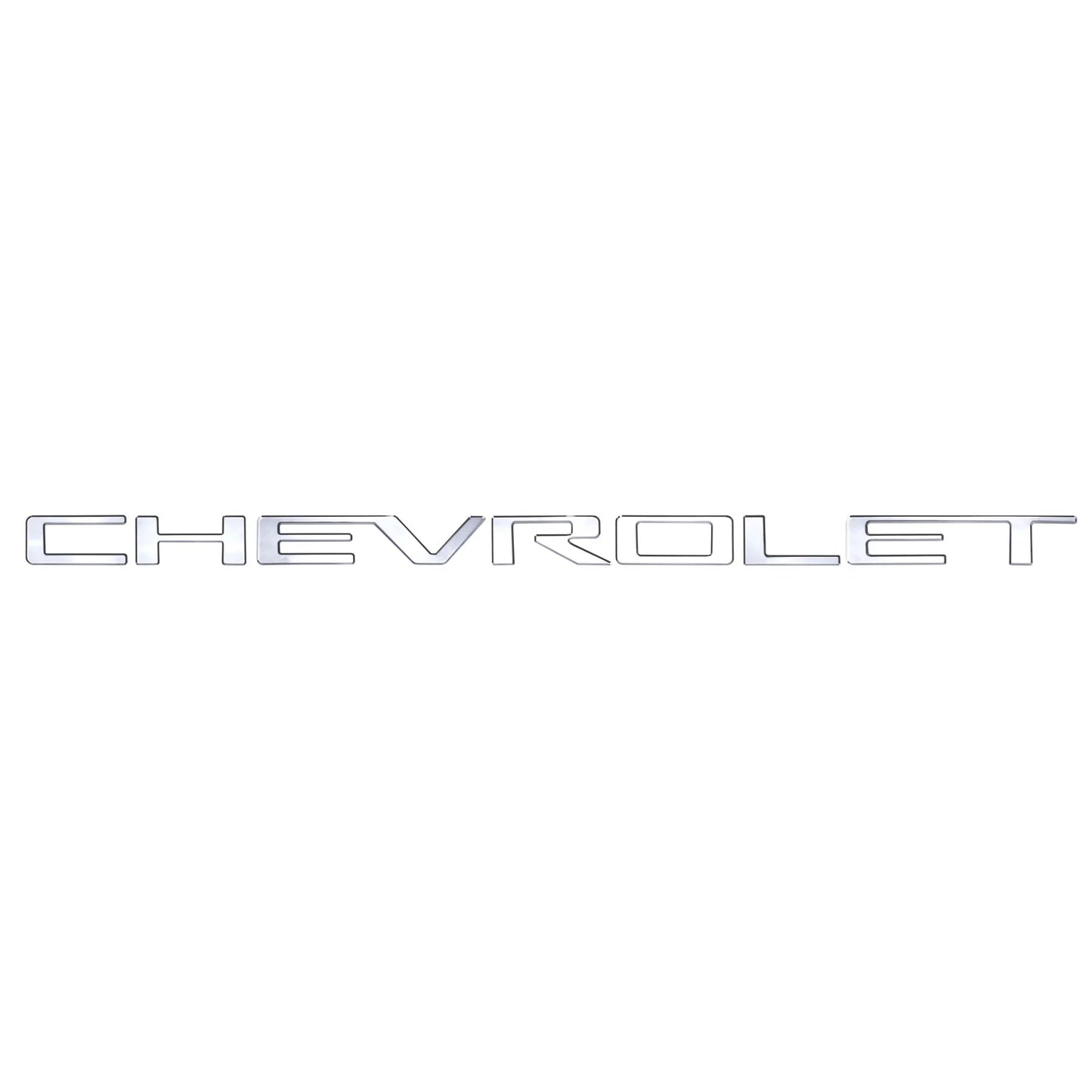 Putco 55550GM Chevrolet Tailgate Lettering Emblem Kits - Stainless Steel - Cut Lettering (Silverado 1500 2020-2023)
