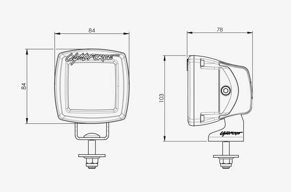 Lightforce ROK 40 Ultra Flood LED Utility Light