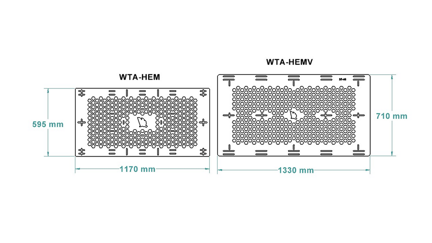 Wedgetail Hex Mesh Floors Suit Racks Up To 2.7m Long