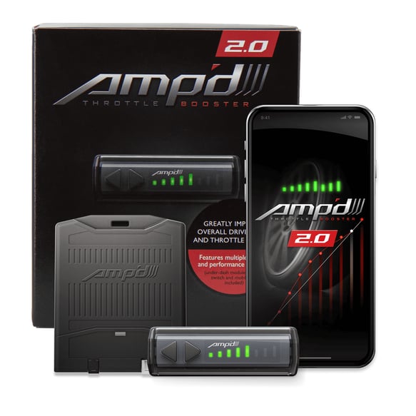 Holley AMP'D 2.0 Throttle Booster with Bluetooth Switch (F-250, F-350 6.7L Powerstroke 2011-2022)