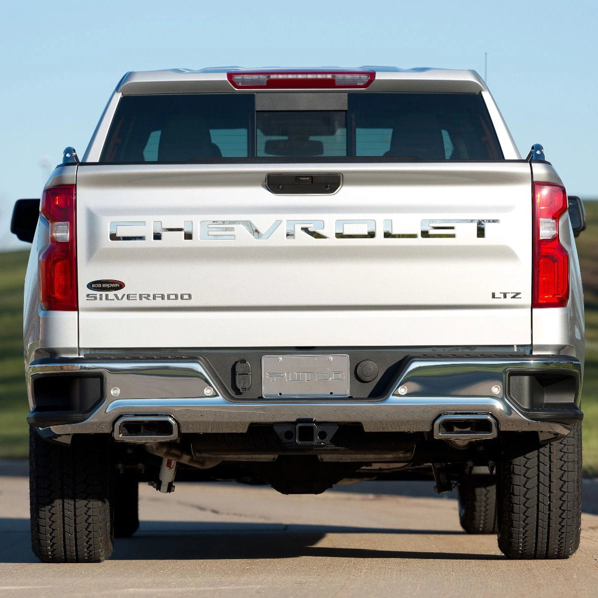 Putco 55550GM Chevrolet Tailgate Lettering Emblem Kits - Stainless Steel - Cut Lettering (Silverado 1500 2020-2023)
