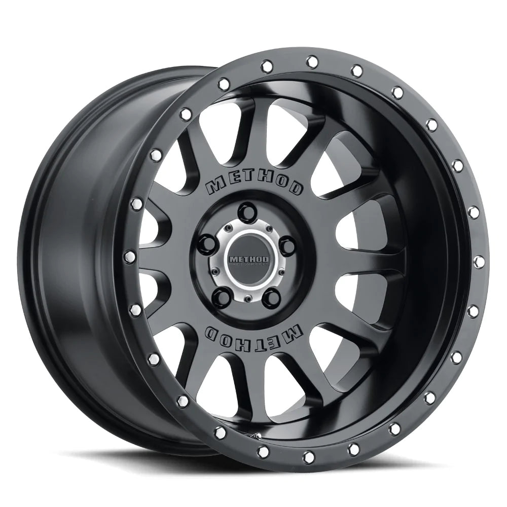 Method MR60529087512N 605 NV, Matte Black, 20x9, 8x170, -12/4.50" (F250, F350 2019-on)